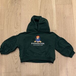 Kids Dark Green PADDINGTON Hooded Sweatshirt